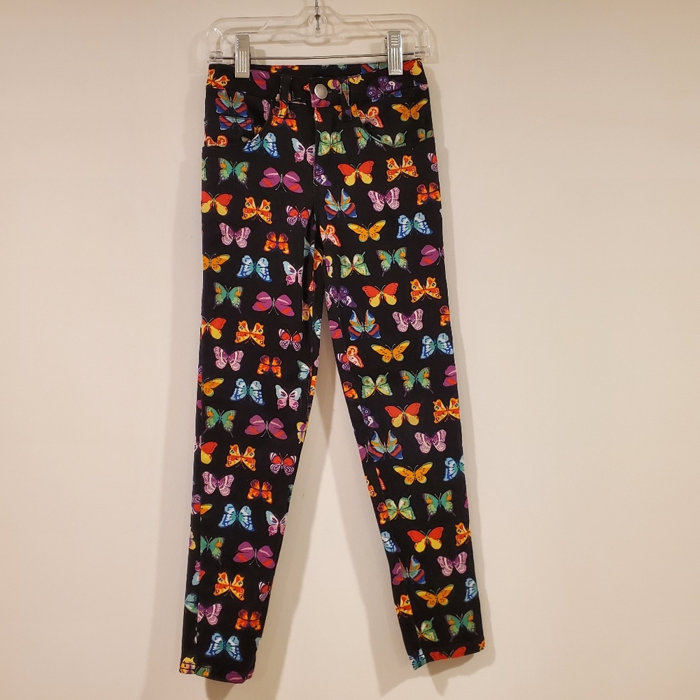D-signed Disney Multicolor Butterfly Pants Girl's Size XS (4-5)